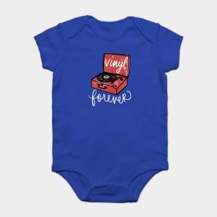 Record Player: Vintage Vinyl Forever Turntable Baby Bodysuit